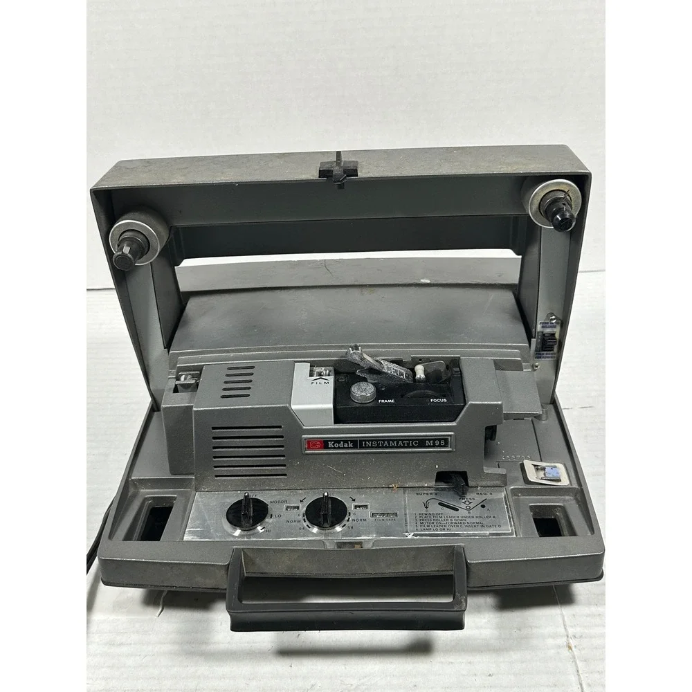 Kodak Instamatic M95 MovieProjector Vintage Super 8 Regular 8mm Gray Made in USA